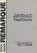 gebrauchtes Buch – Verschiedene – Erich Maria Remarque Jahrbuch / Yearbook, II/1992