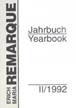 gebrauchtes Buch  Verschiedene  Erich Maria Remarque Jahrbuch / Yearbook, II/1992